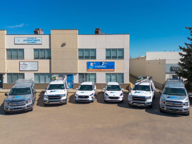 Aerial View of Rooftop HVAC Units in Edmonton, AB