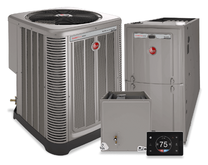 The Heat Pump and Air Conditioner are Together for Installation in Edmonton, AB.