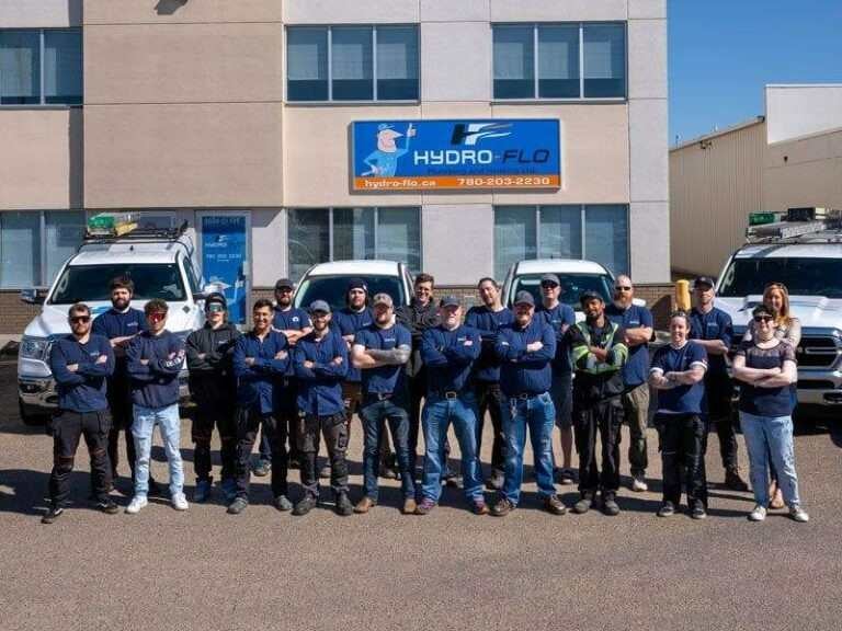 Team of Hydro-Flo Plumbing & Heating Ltd, an HVAC Company Located in Edmonton, AB