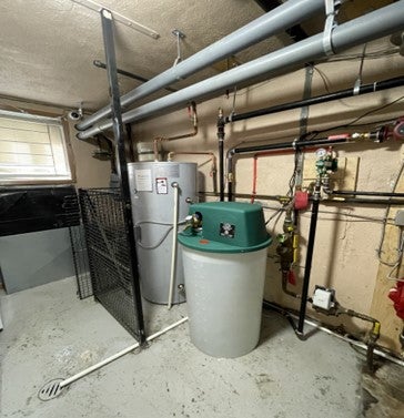 Servicing a Water Softener by Hydro-Flo Plumbing & Heating in Edmonton, AB