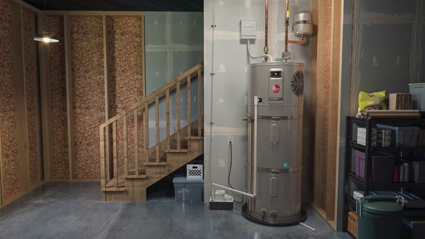A Heat Pump Water Heater Installed by Hydro-Flo Plumbing & Heating in Edmonton, AB